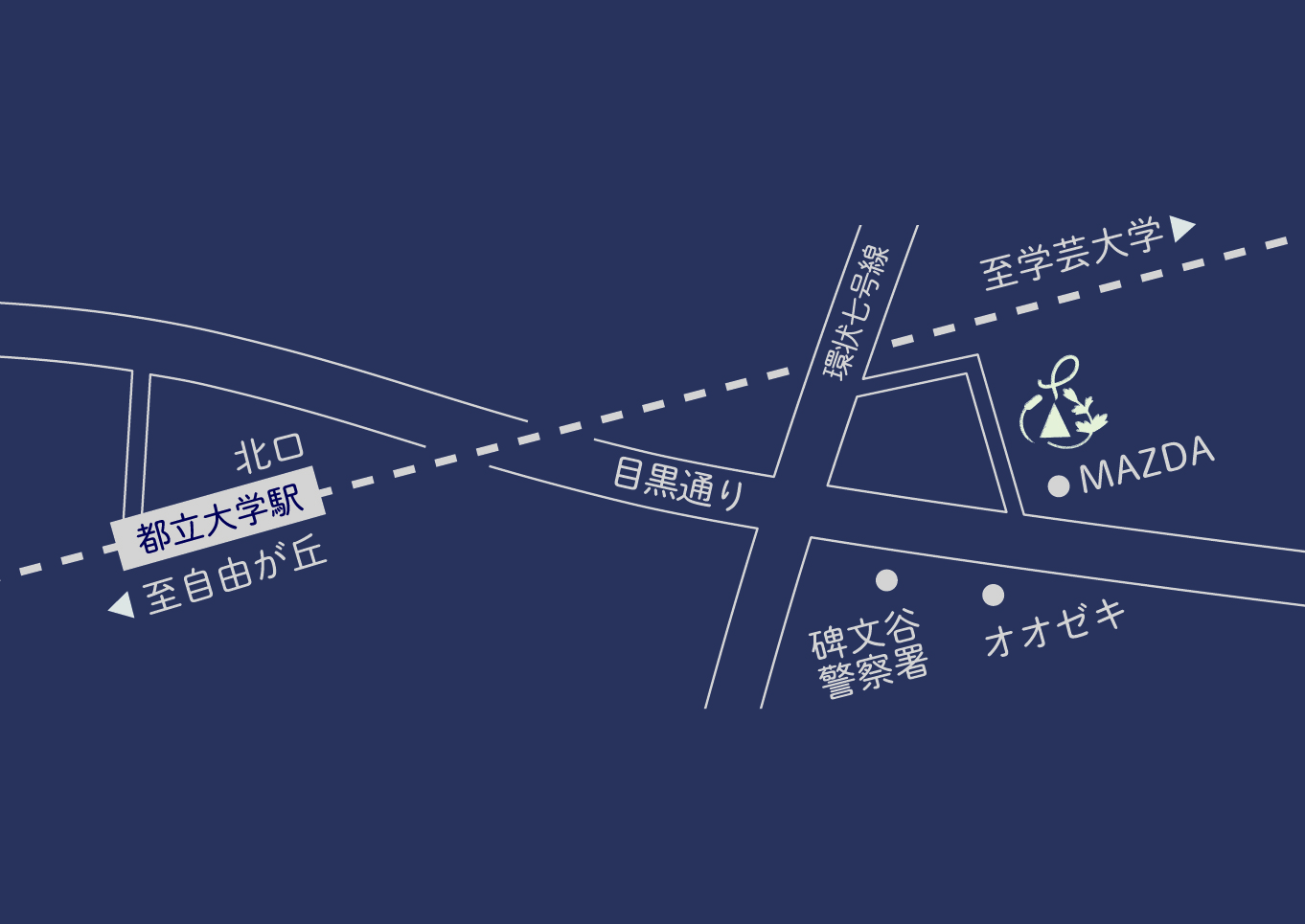 南の谷の鍼灸院の地図